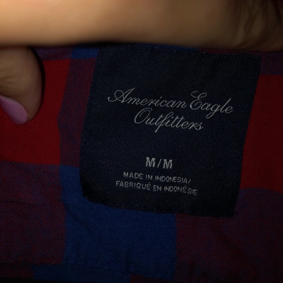 American Eagle size Medium Flannel button up - Picture 4 of 4